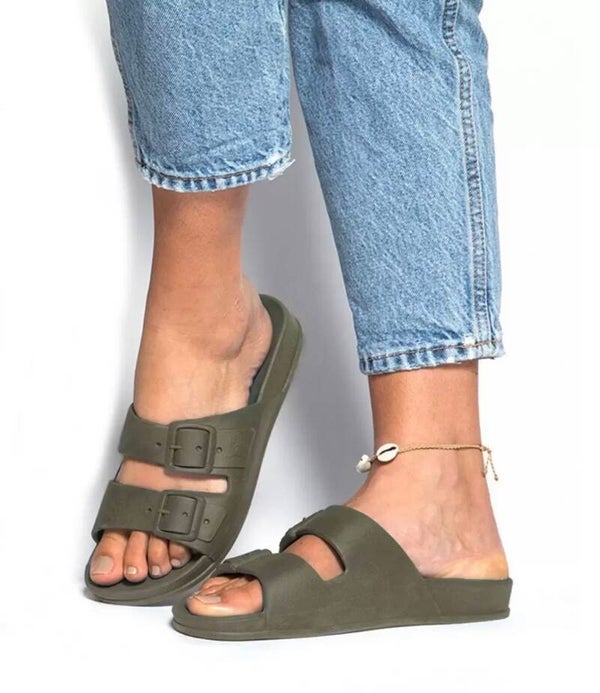 Slippers Rio de Janeiro, dark kaki