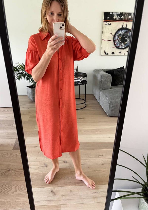 Dress Jody, orange/red