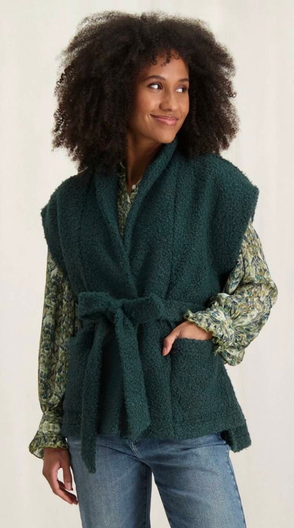 Dolly gilet, petrol/opal blue