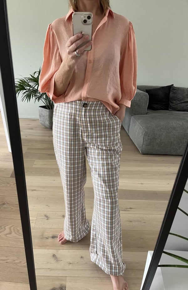 Broek Jean, blue check