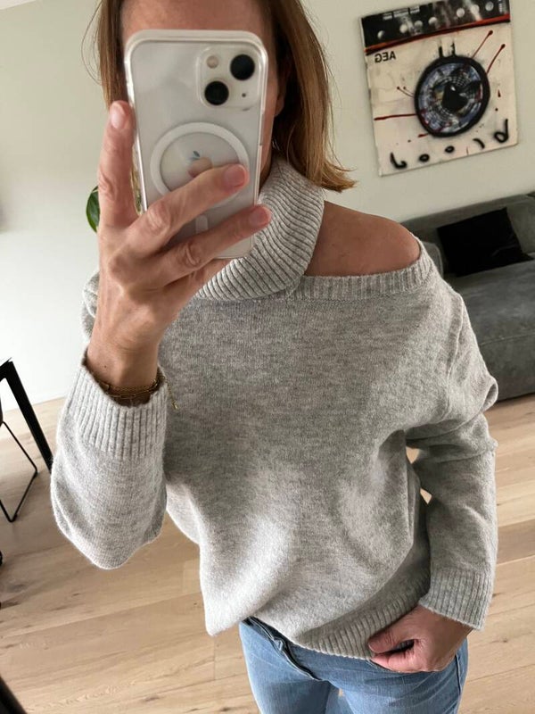 Aubrey sweater, grey melange
