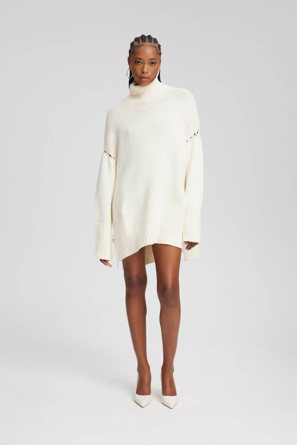 Georgia long pullover, ecru