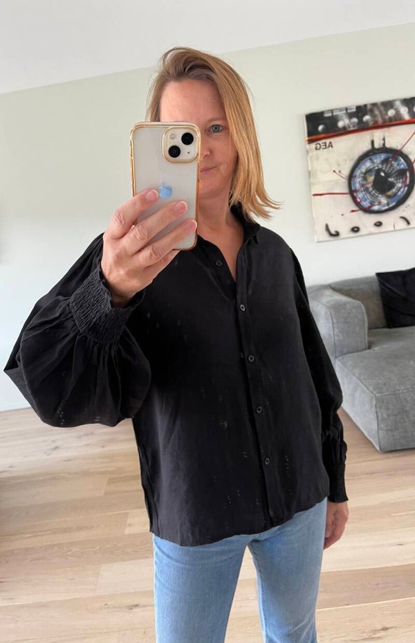Sloane blouse, black
