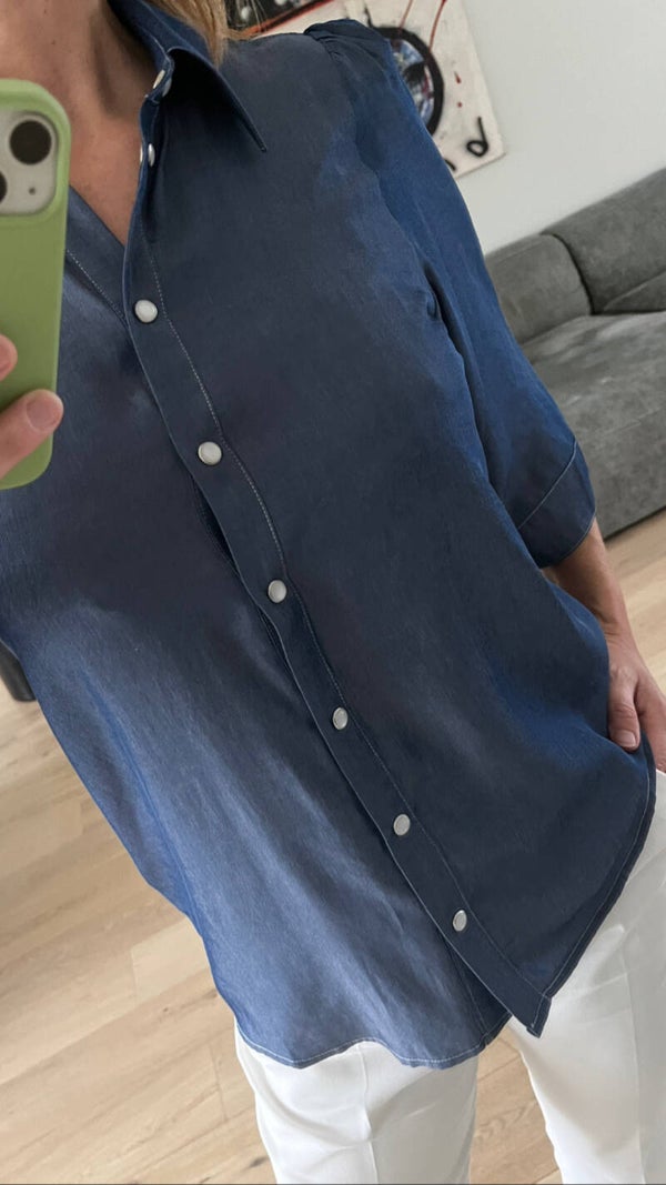 Eline blouse, medium blue