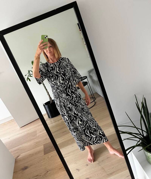 BrayaGZ midi dress, zebra