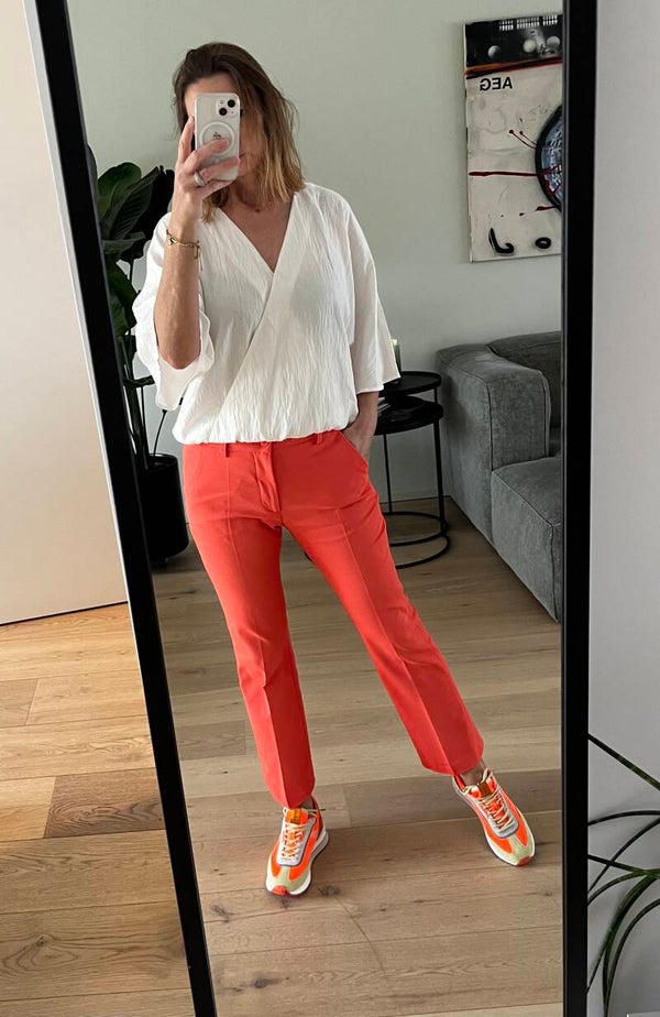 Isadora ankle pants, coral