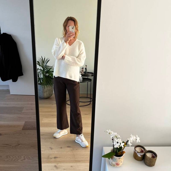 AlphaGZ V pullover, ecru