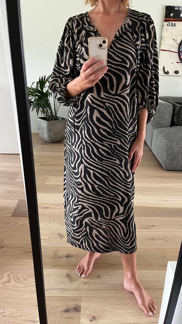 Tidi dress, black-brown