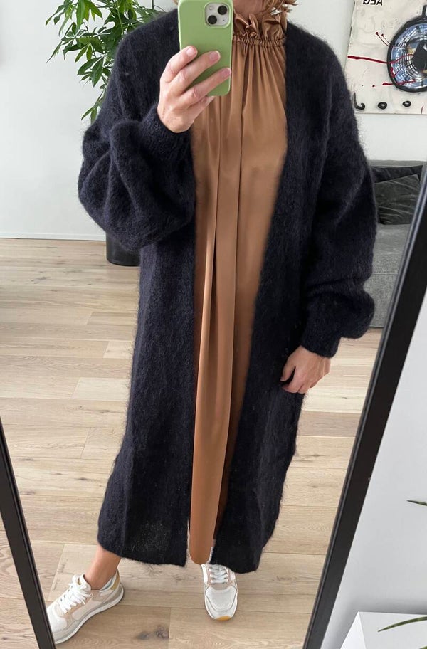 Gilet Bea, mohair zwart