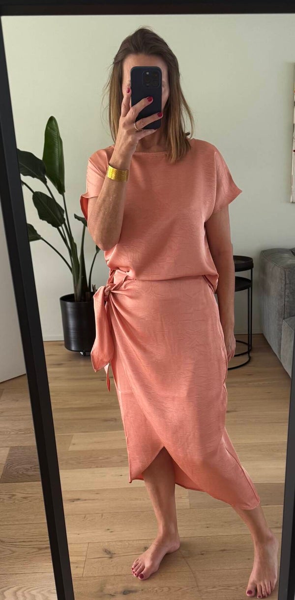 Barbara skirt, salmon