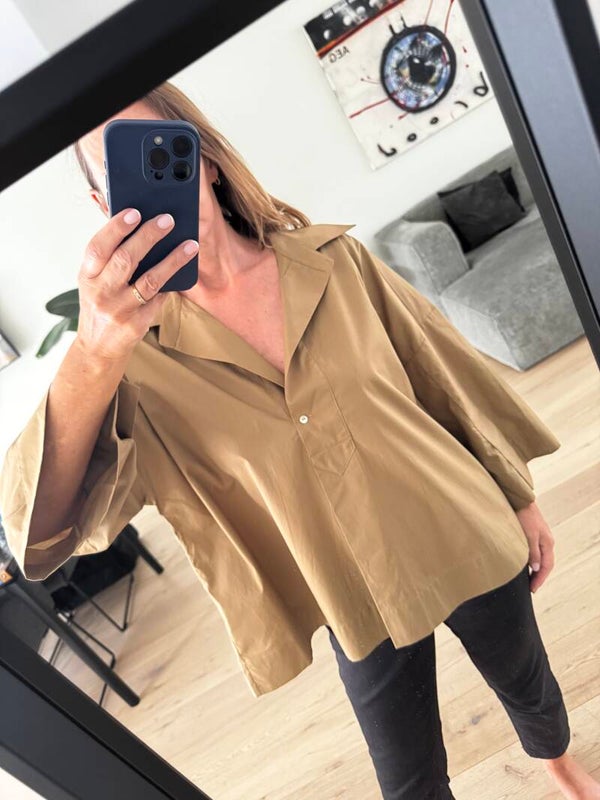 Scarlett blouse, autumn leaf