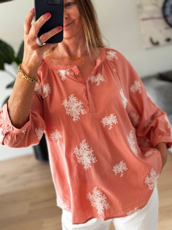 Darla blouse, rose dawn