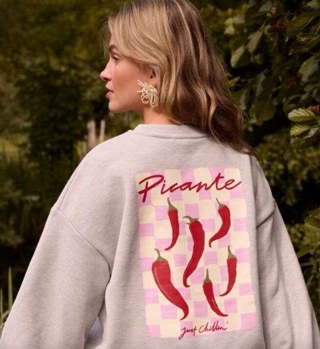 Just chillin sweater, grey melange