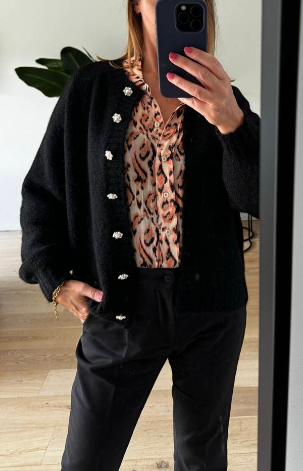 Louisa cardigan, black