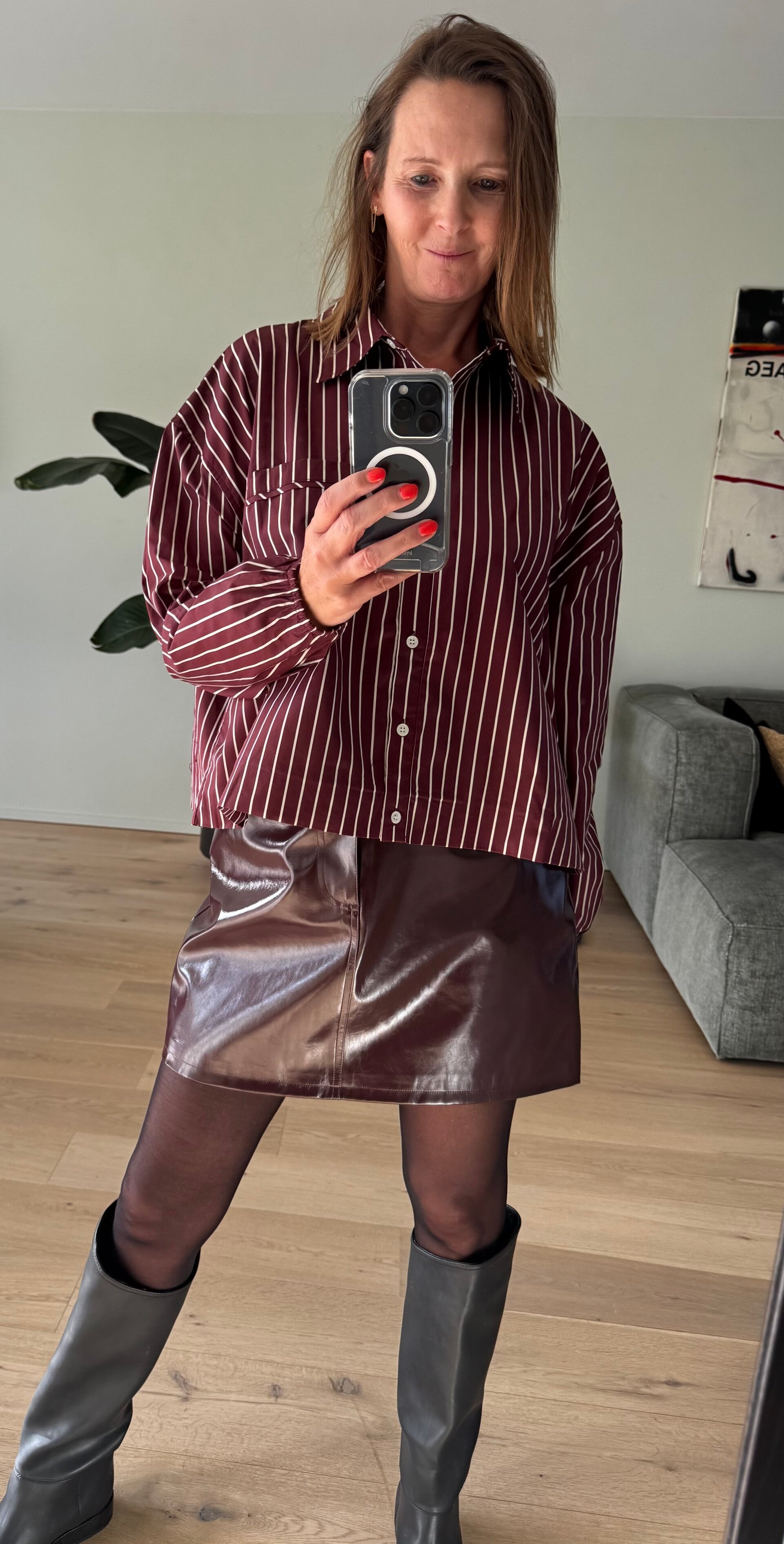 Yana blouse, aubergine