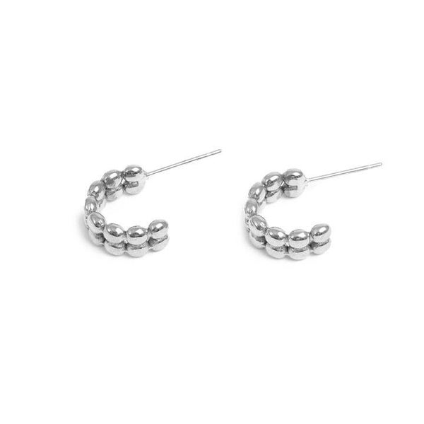 A&C Oslo -  Double Ball Creole Earrings