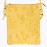 Bag, Embossed hibiscus