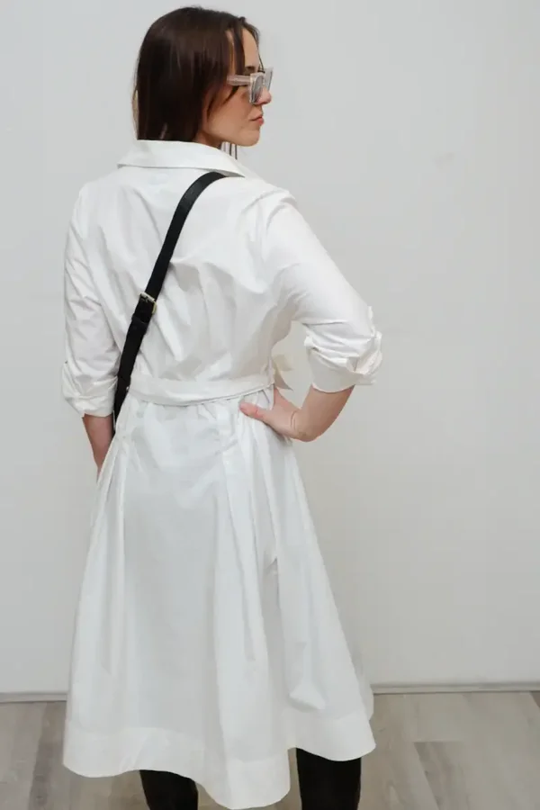 TMB - Cali Coat Dress, White
