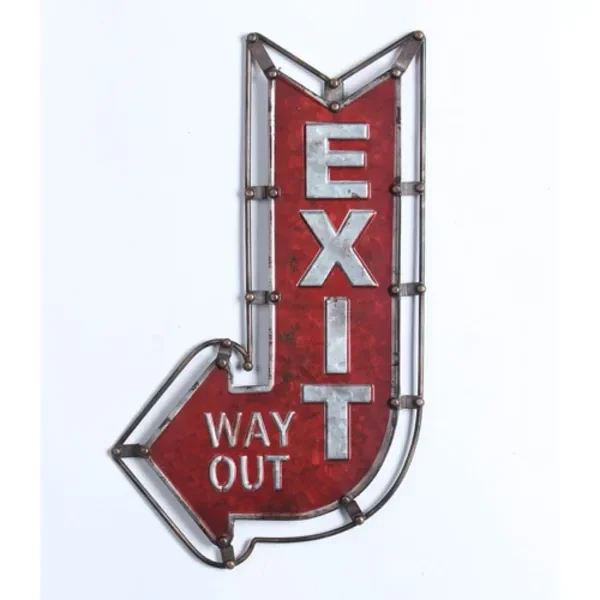 Metal Exit Sign