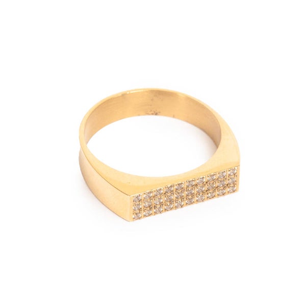 A&C Oslo -  Flat Top CZ Ring