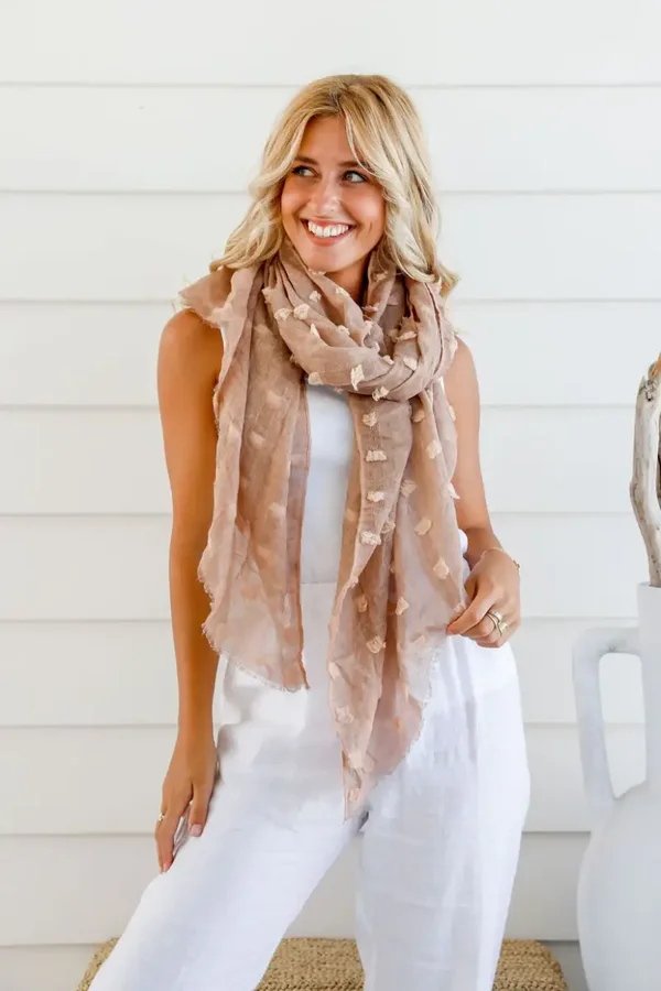 Scarf, Tufts, Coffee