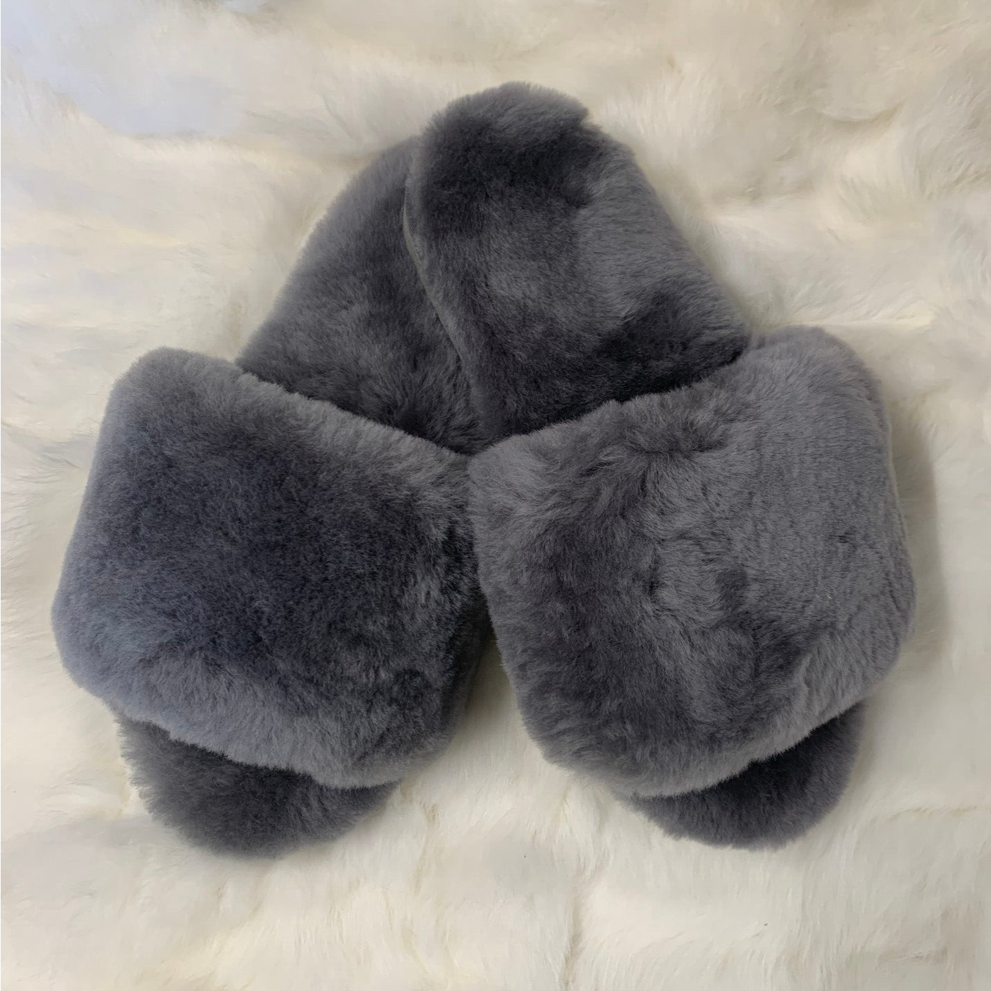 Charcoal - Merino Slide Slippers
