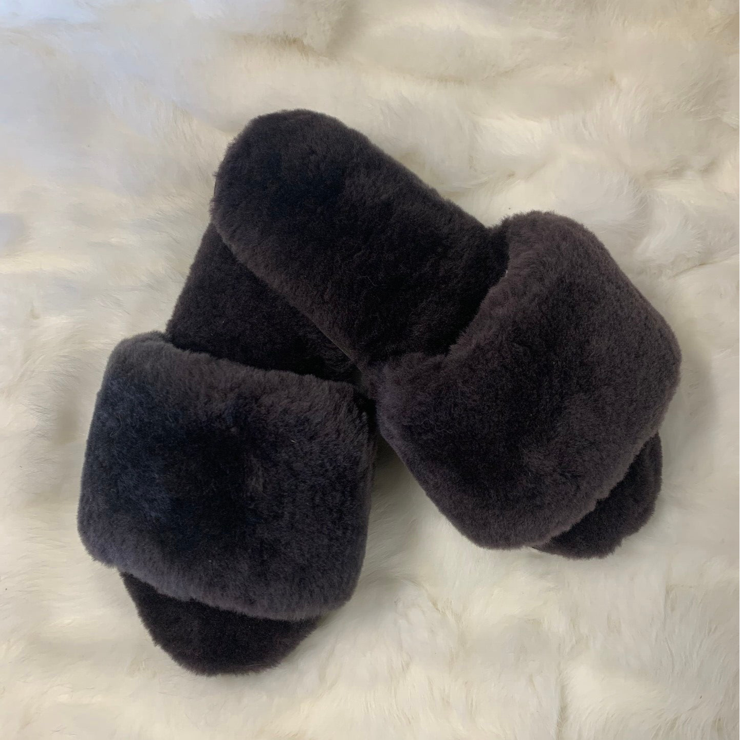 Chocolate - Merino Slide Slippers