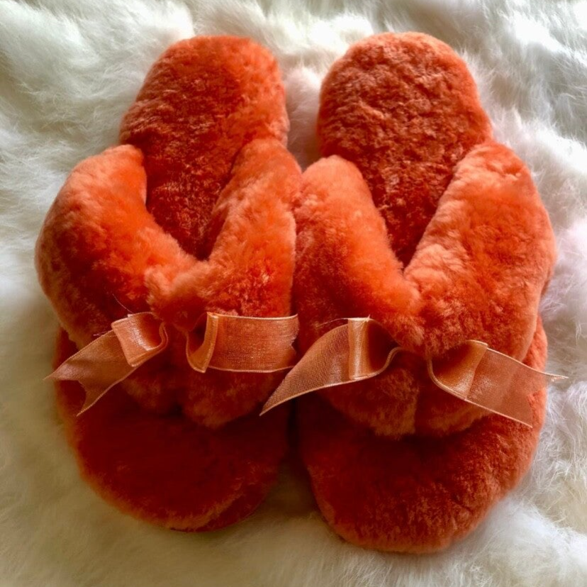 Tangerine - Merino Jandal Slippers