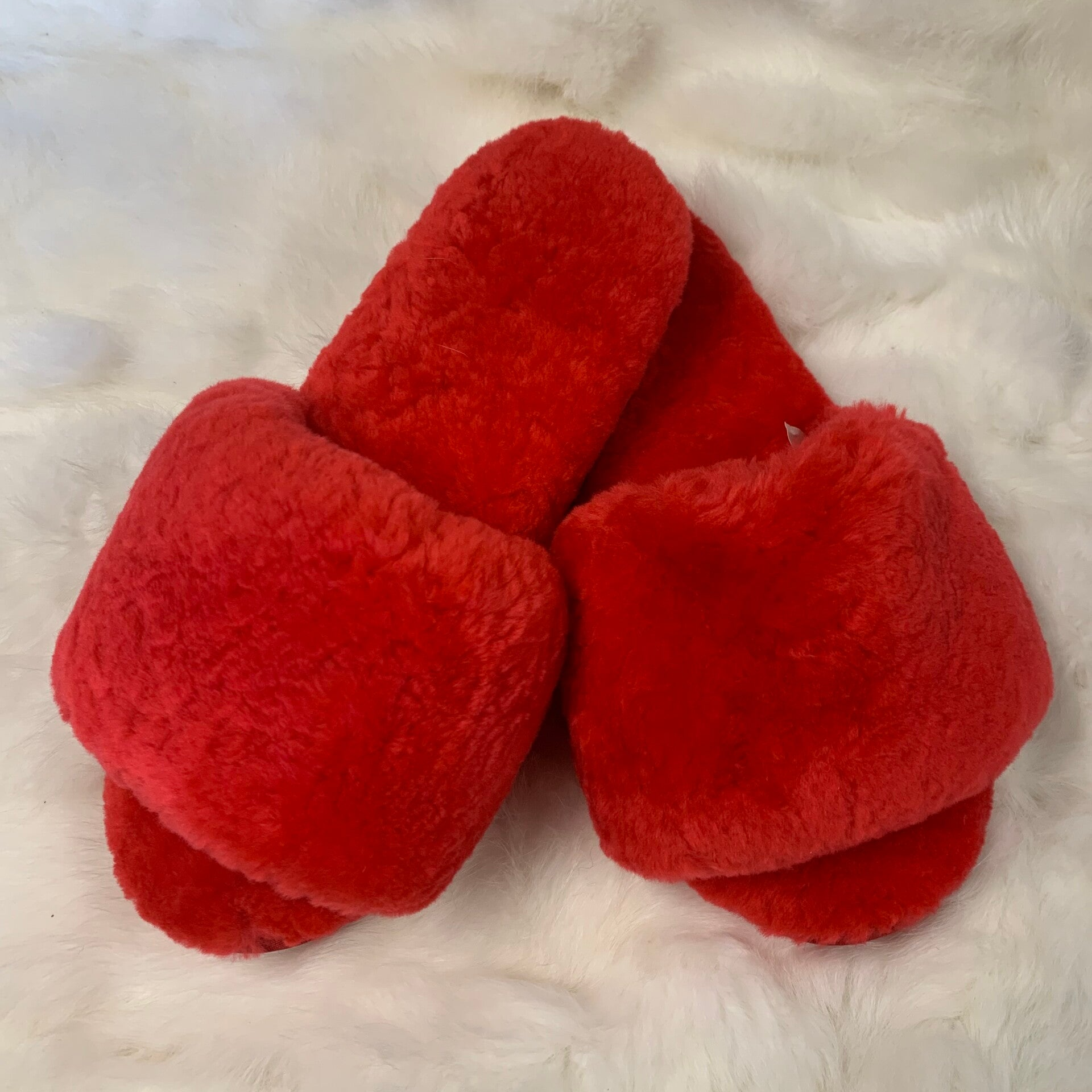 Red - Merino Slide Slippers