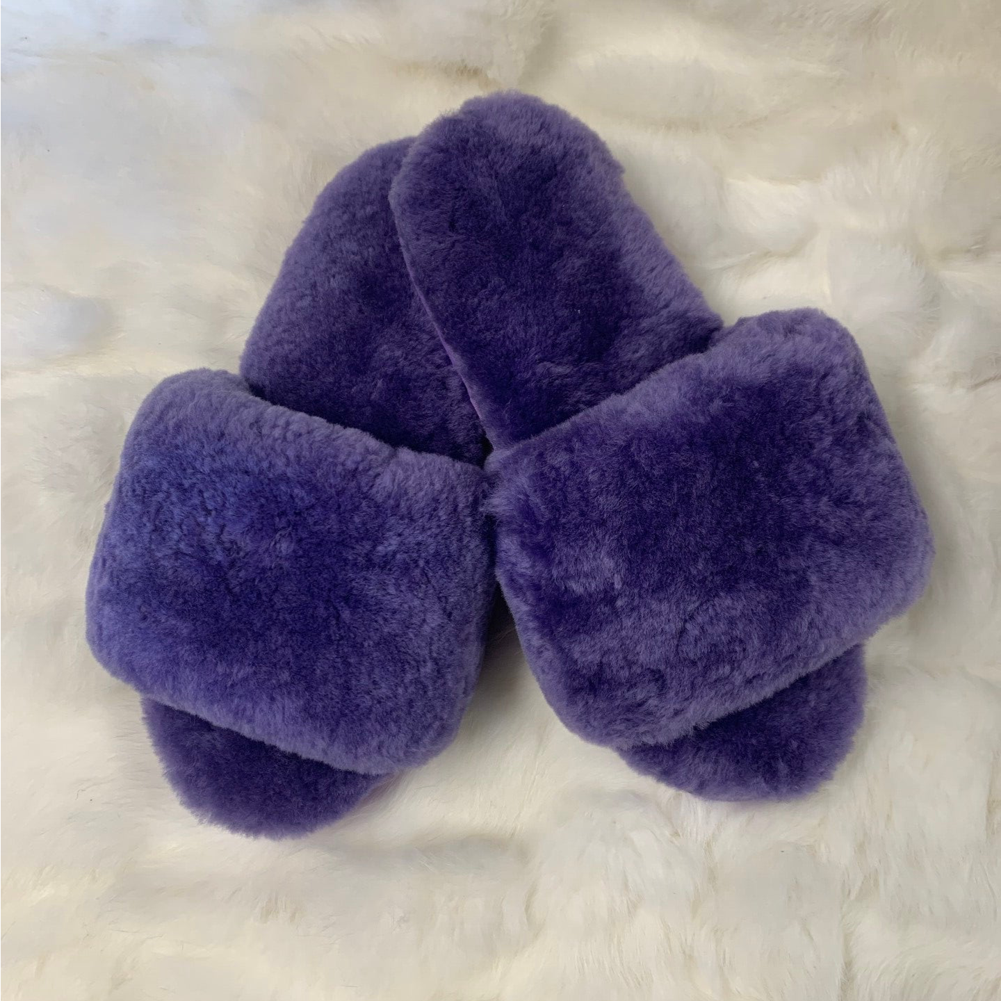 Purple - Merino Slide Slippers