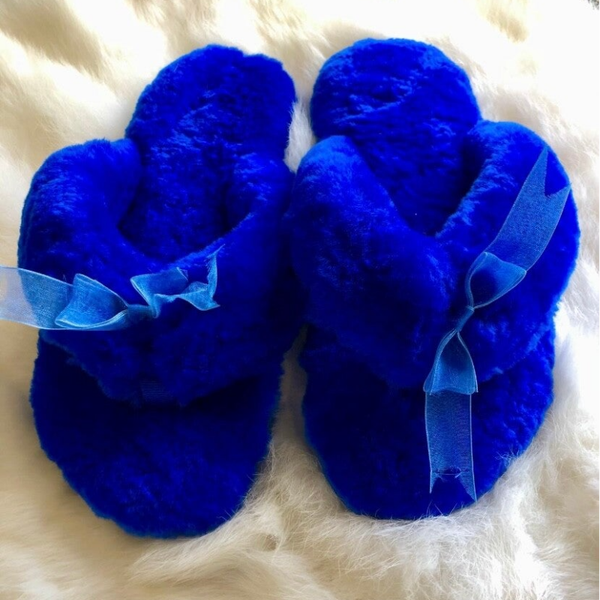 Cobalt - Merino Jandal Slippers
