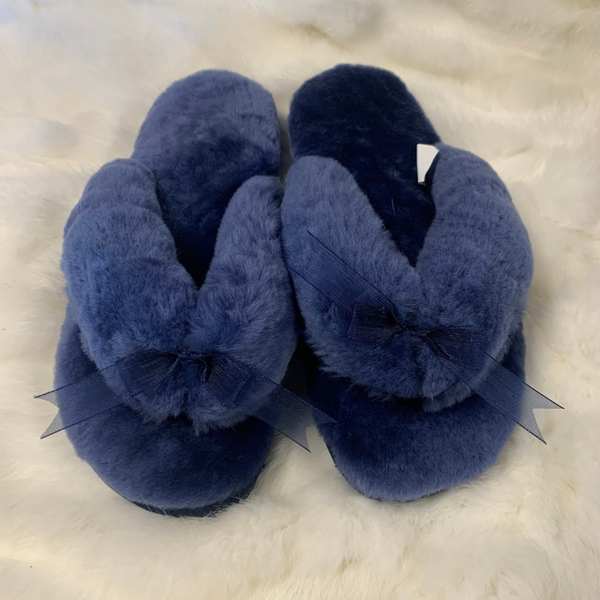 Navy - Merino Jandal Slippers