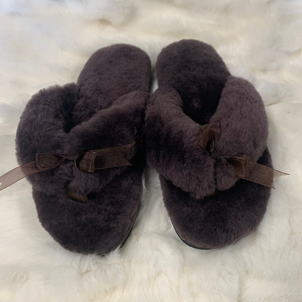 Chocolate - Merino Jandal Slippers