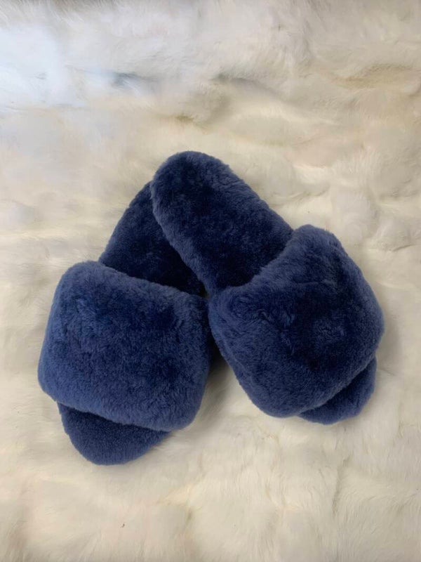 Navy - Merino Slide Slippers