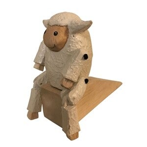 Dangle leg sheep door wedge