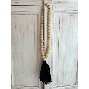 Black Beaded Tassel