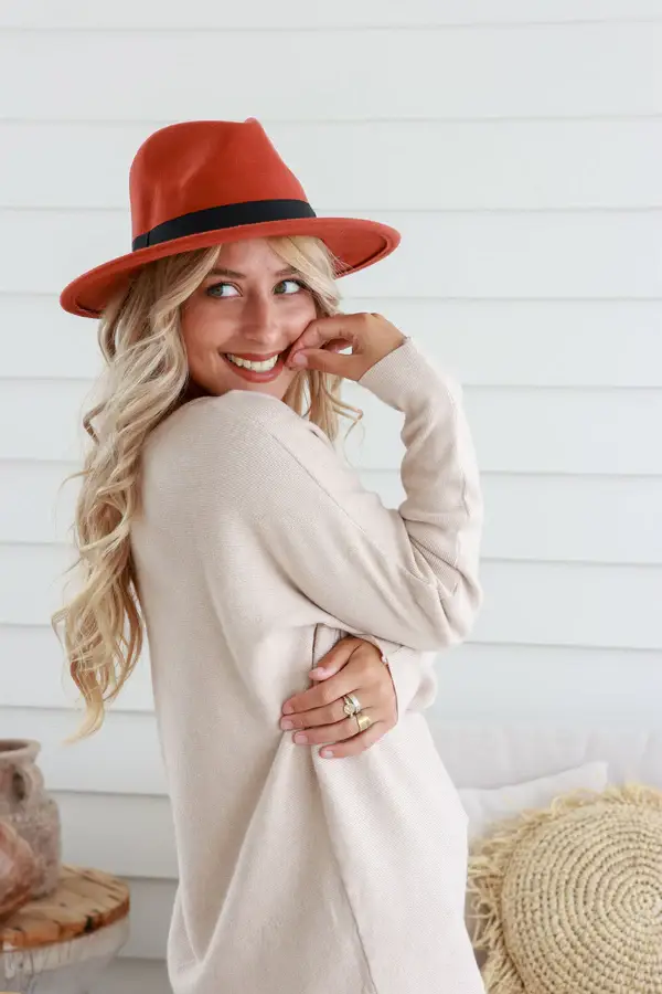 Muse Fedora - Terracotta