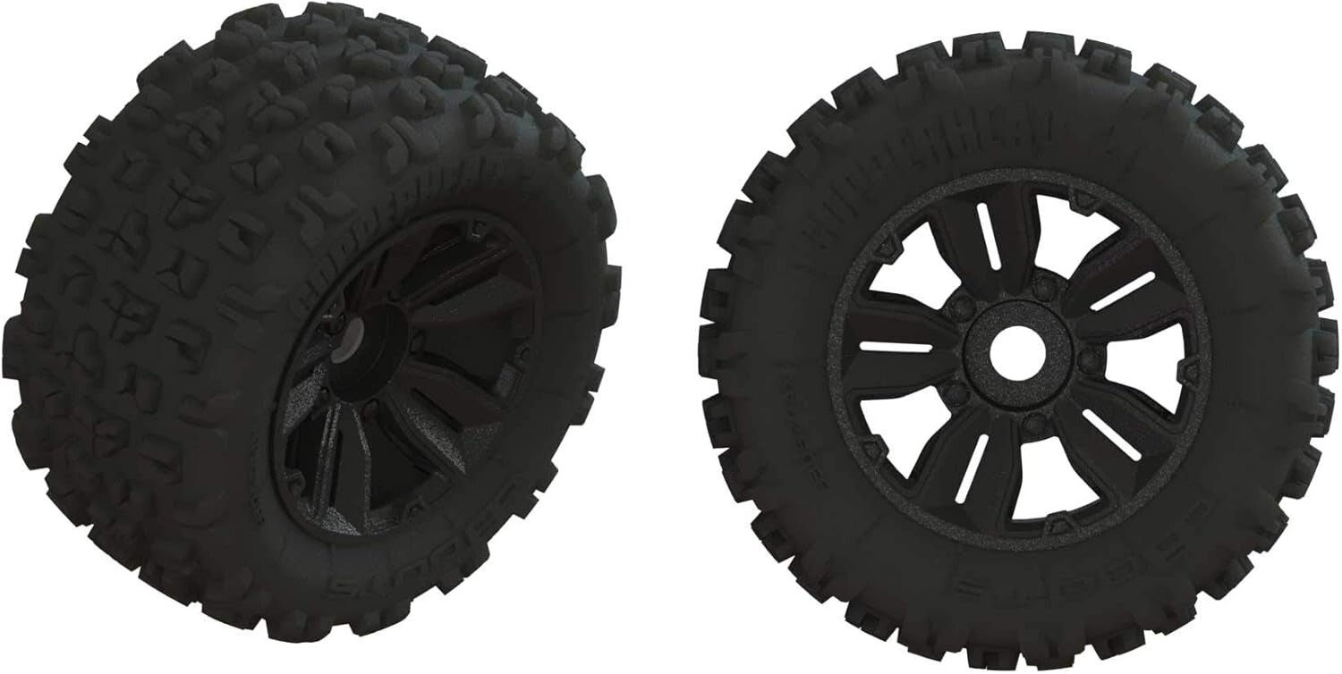 ARRMA 1/5 dBoots Copperhead2 SB MT Front/Rear 3.9 Pre-Mounted Tires, 17mm Hex (2), ARA550061