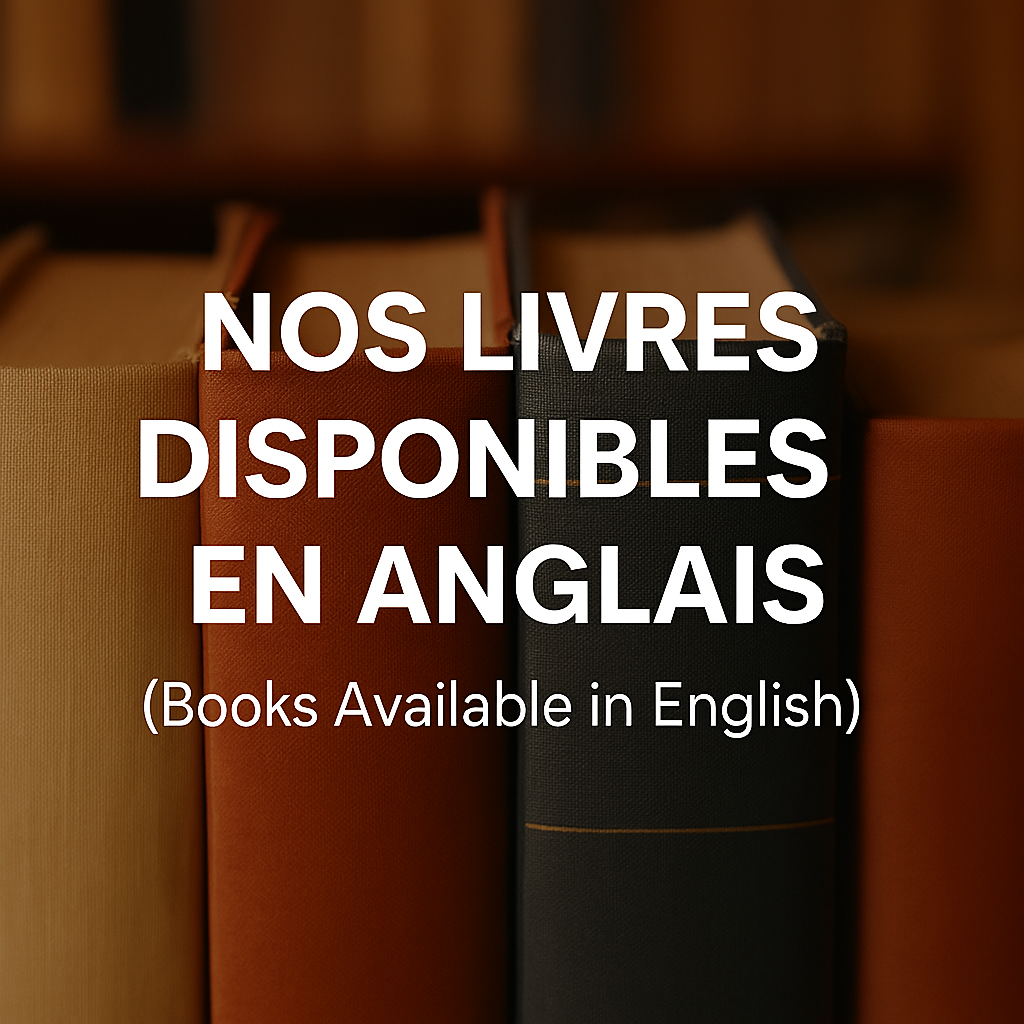 Nos Livres Disponibles en Anglais (Books Available in English)