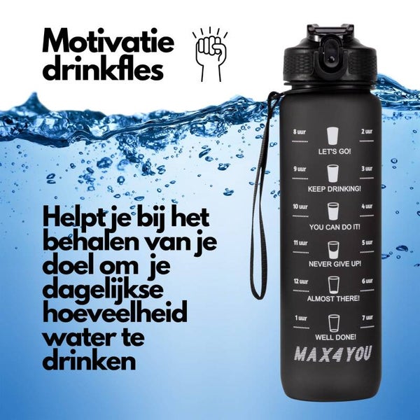 Waterfles Zwart