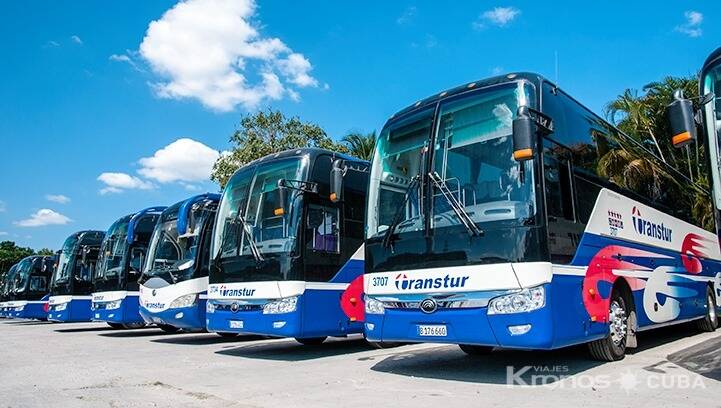 Airport busses in cuba