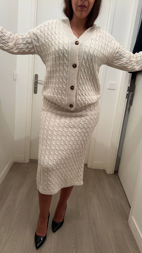 Ensemble jupe et gilet