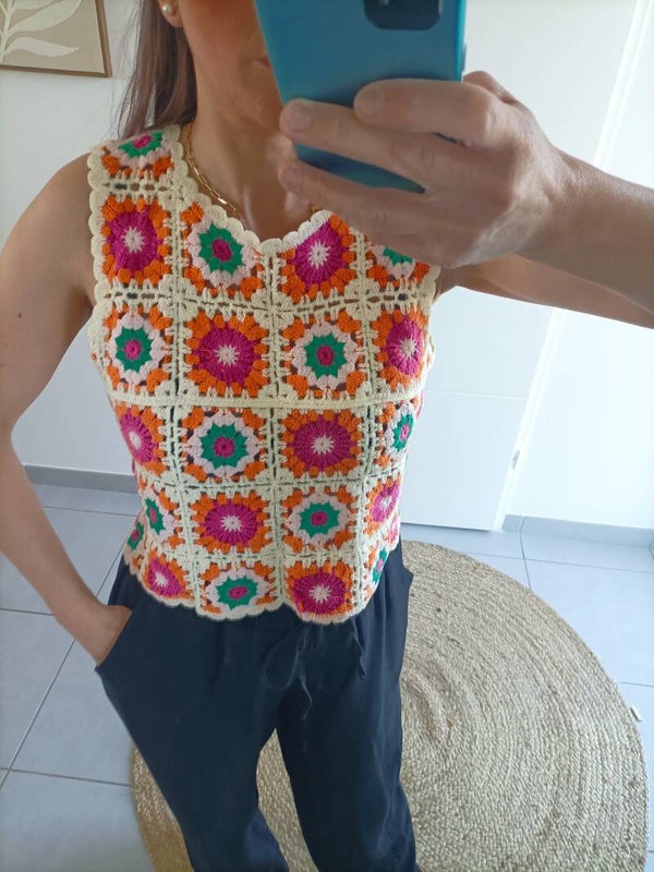 Top en crochet