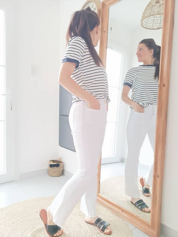 Jeans flared 7/8eme