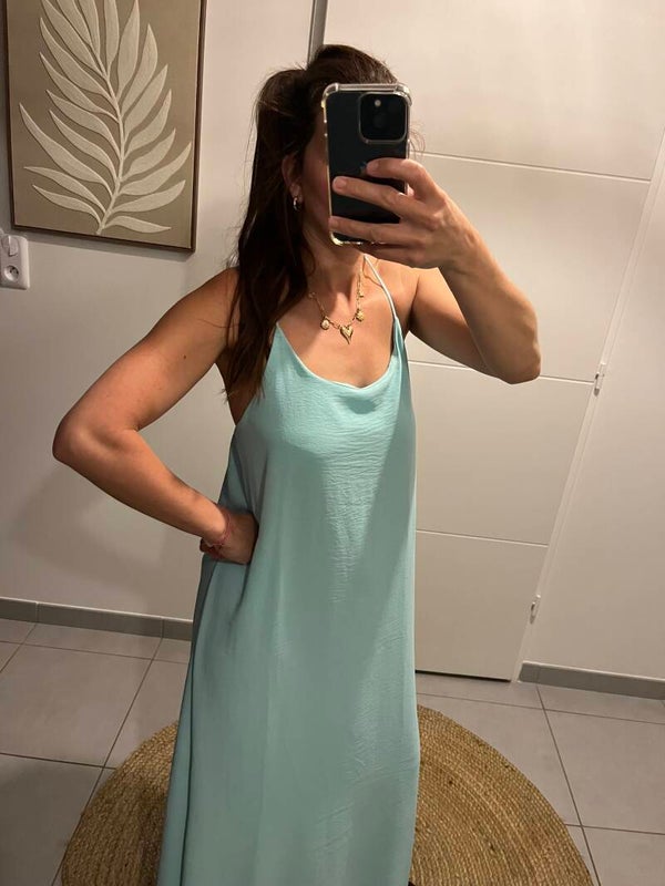 Robe fluide vert D eau