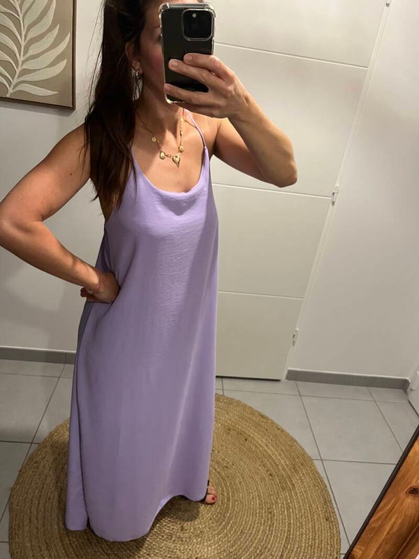 Robe fluide lilas