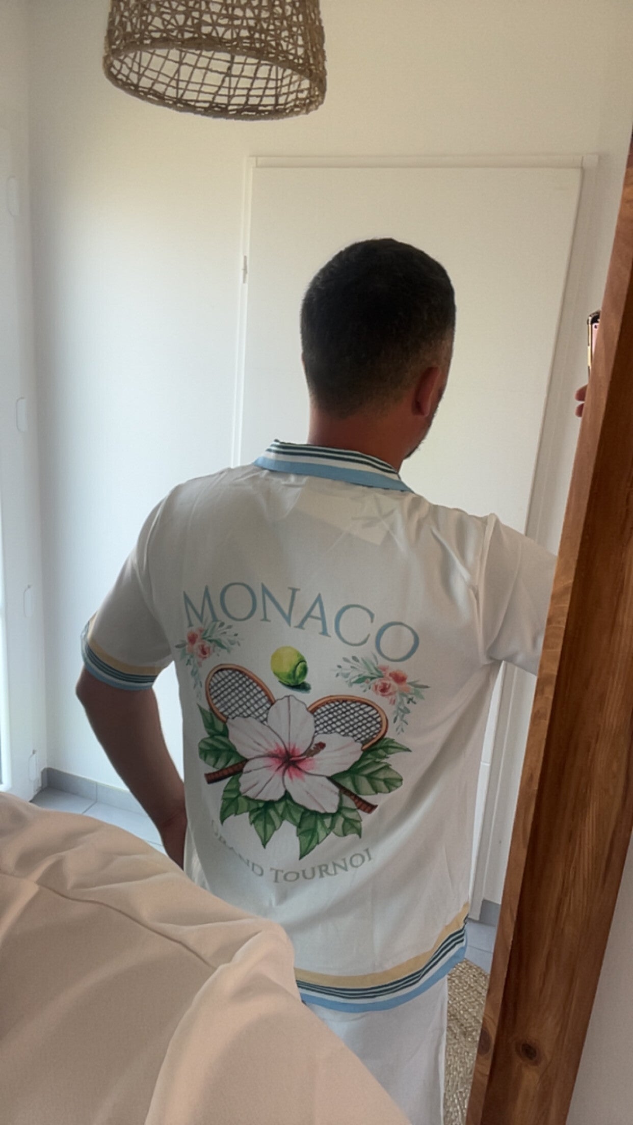 Ensemble, short, chemise, Monaco