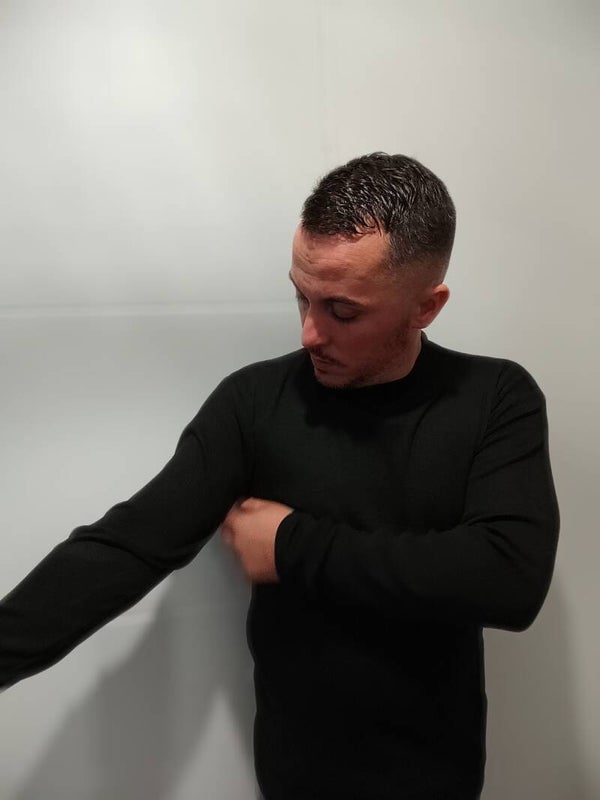 Pull col cheminée noir"Le classico"