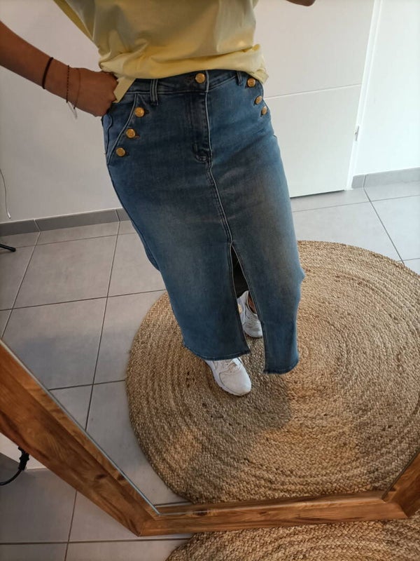 Jupe longue Denim