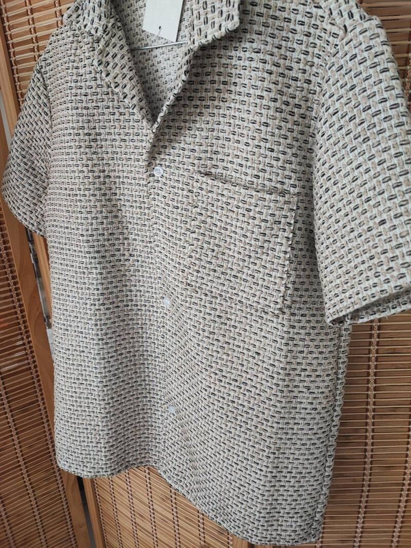 Chemise crochet beige